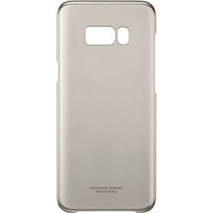 Фото товара Samsung Clear Cover накладка для Galaxy S8+ (EF-QG955CFEGRU, золотой)