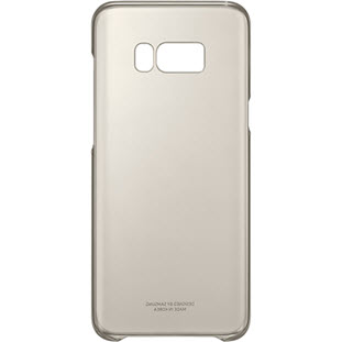 Фото товара Samsung Clear Cover накладка для Galaxy S8+ (EF-QG955CFEGRU, золотой)