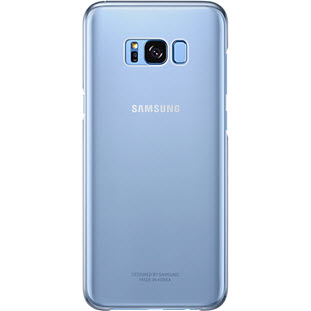 Чехол Samsung Clear Cover накладка для Galaxy S8+ (EF-QG955CLEGRU, голубой)