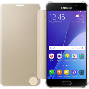 Фото товара Samsung Clear View Cover книжка для Galaxy A5 2016 (EF-ZA510CFEGRU, золотой)