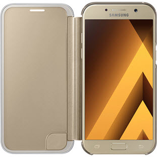 Фото товара Samsung Clear View Cover книжка для Galaxy A5 2017 (EF-ZA520CFEGRU, золотой)