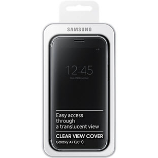 Фото товара Samsung Clear View Cover книжка для Galaxy A7 2017 (EF-ZA720CBEGRU, черный)