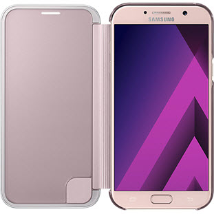 Фото товара Samsung Clear View Cover книжка для Galaxy A7 2017 (EF-ZA720CPEGRU, розовый)