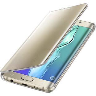 Фото товара Samsung Clear View Cover книжка для Galaxy S6 Edge+ (EF-ZG928CFEGRU, золотой)