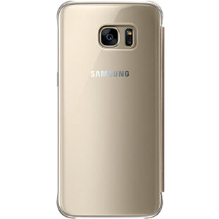 Фото товара Samsung Clear View Cover книжка для Galaxy S7 Edge (EF-ZG935CFEGRU, золотой)