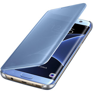 Фото товара Samsung Clear View Cover книжка для Galaxy S7 Edge (EF-ZG935CLEGRU, синий)