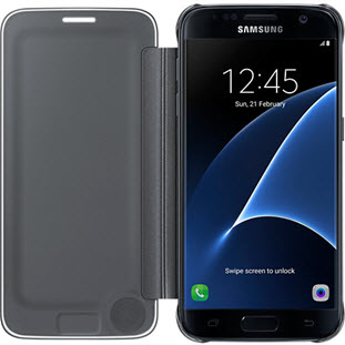 Фото товара Samsung Clear View Cover книжка для Galaxy S7 (EF-ZG930CBEGRU, черный)