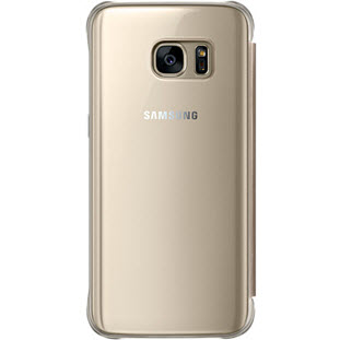 Фото товара Samsung Clear View Cover книжка для Galaxy S7 (EF-ZG930CFEGRU, золотой)