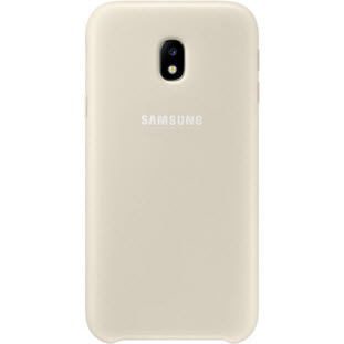 Чехол Samsung Dual Layer Cover накладка для Galaxy J3 2017 (EF-PJ330CFEGRU, золотой)