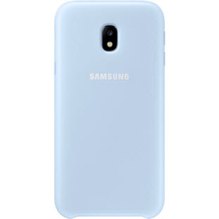 Чехол Samsung Dual Layer Cover накладка для Galaxy J3 2017 (EF-PJ330CLEGRU, голубой)
