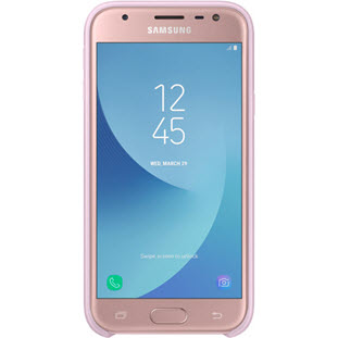 Фото товара Samsung Dual Layer Cover накладка для Galaxy J3 2017 (EF-PJ330CPEGRU, розовый)