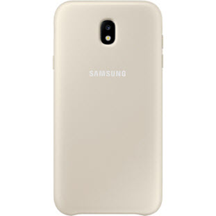 Чехол Samsung Dual Layer Cover накладка для Galaxy J7 2017 (EF-PJ730CFEGRU, золотой)