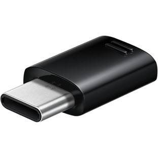 Переходник Samsung USB Type-C - microUSB (EE-GN930BBRGRU, черный)