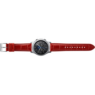 Фото товара Samsung Alligator Grain Leather для Gear S3 (ET-YSA76MREGRU, red)