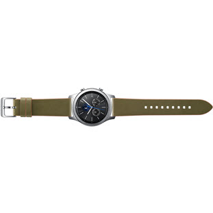 Фото товара Samsung Classic Leather для Gear S3 (ET-YSL76MGEGRU, dark green)