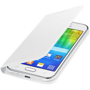 Фото товара Samsung Flip Cover книжка для Galaxy J1 (EF-FJ100BWEGRU, белый)
