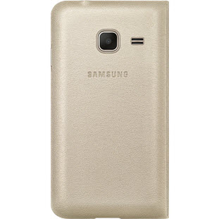 Фото товара Samsung Flip Cover книжка для Galaxy J1 mini 2016 (EF-FJ105PFEGRU, золотой)