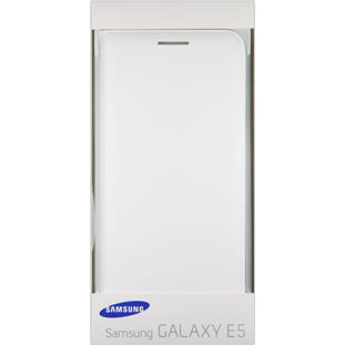 Фото товара Samsung Flip Wallet книжка для Galaxy E5 (EF-WE500BWEGRU, белый)