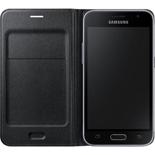 Фото товара Samsung Flip Wallet книжка для Galaxy J1 2016 (EF-WJ120PBEGRU, черный)