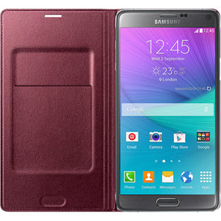 Фото товара Samsung Flip Wallet книжка для Galaxy Note 4 (EF-WN910BREGRU, красный)