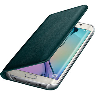 Чехол Samsung Flip Wallet книжка для Galaxy S6 Edge (EF-WG925PGEGRU, зеленый)