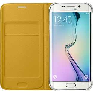 Фото товара Samsung Flip Wallet книжка для Galaxy S6 Edge (EF-WG925PYEGRU, желтый)