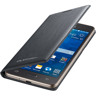 Чехол Samsung Flip Wallet книжка для Galaxy Grand Prime (EF-WG530BSEGRU, серый)