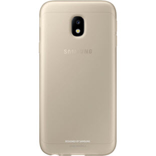 Чехол Samsung Jelly Cover накладка для Galaxy J3 2017 (EF-AJ330TFEGRU, золотой)