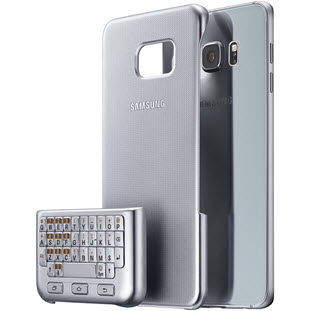 Фото товара Samsung Keyboard Cover накладка для Galaxy S6 Edge+ (EJ-CG928RSEGRU, серебристый)