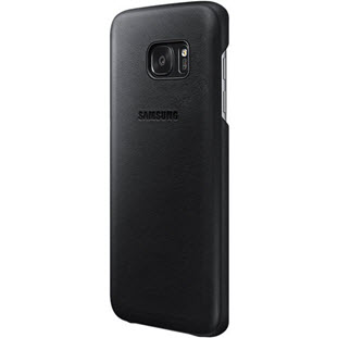 Фото товара Samsung Leather Cover накладка для Galaxy S7 Edge (EF-VG935LBEGRU, черный)