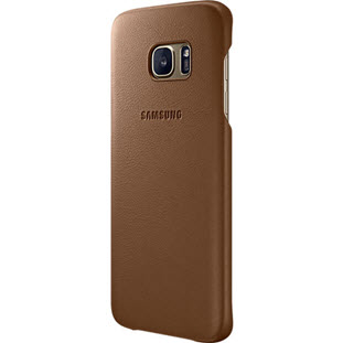 Фото товара Samsung Leather Cover накладка для Galaxy S7 Edge (EF-VG935LDEGRU, коричневый)