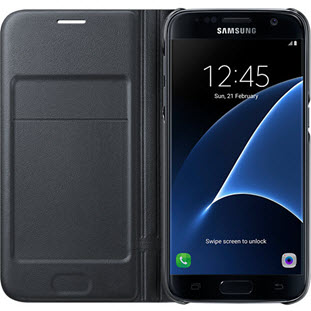 Фото товара Samsung LED View Cover книжка для Galaxy S7 (EF-NG930PBEGRU, черный)