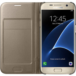 Фото товара Samsung LED View Cover книжка для Galaxy S7 (EF-NG930PFEGRU, золотой)