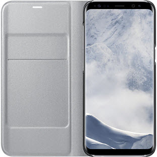 Фото товара Samsung LED View Cover книжка для Galaxy S8 (EF-NG950PSEGRU, серебристый)