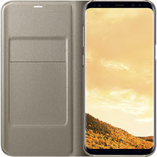 Фото товара Samsung LED View Cover книжка для Galaxy S8+ (EF-NG955PFEGRU, золотой)