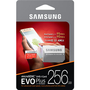 Фото товара Samsung EVO Plus microSDXC MB-MC256DA/RU 256Gb + SD adapter