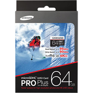 Фото товара Samsung PRO Plus microSDXC MB-MD64DA/RU 64Gb + SD adapter