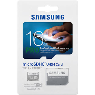 Фото товара Samsung PRO microSDHC MB-MG16EA/RU 16Gb + SD adapter