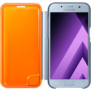 Фото товара Samsung Neon Flip Cover книжка для Galaxy A3 2017 (EF-FA320PLEGRU, голубой)