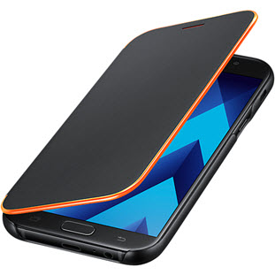 Фото товара Samsung Neon Flip Cover книжка для Galaxy A7 2017 (EF-FA720PBEGRU, черный)