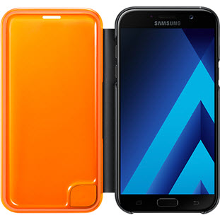 Фото товара Samsung Neon Flip Cover книжка для Galaxy A7 2017 (EF-FA720PBEGRU, черный)