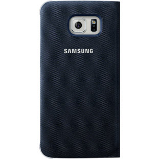 Фото товара Samsung S-View Cover Fabric книжка с окошком для Galaxy S6 (EF-CG920BBEGRU, черный)