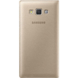 Фото товара Samsung S-View Cover книжка с окошком для Galaxy A7 (EF-CA700BFEGRU, золотой)