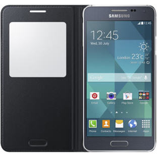 Фото товара Samsung S-View Cover книжка с окошком для Galaxy Alpha (черный)