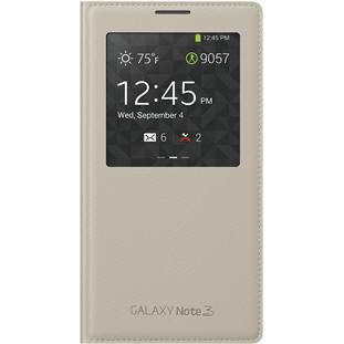 Фото товара Samsung S-View Cover книжка с окошком для Galaxy Note 3 (бежевый)