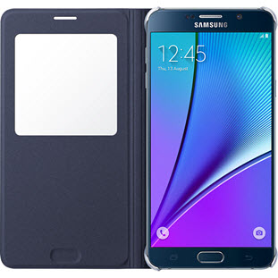 Фото товара Samsung S-View Cover книжка с окошком для Galaxy Note 5 (EF-CN920PBEGRU, черный)