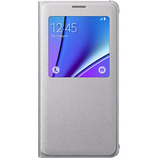 Фото товара Samsung S-View Cover книжка с окошком для Galaxy Note 5 (EF-CN920PSEGRU, серебристый)