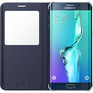 Фото товара Samsung S-View Cover книжка с окошком для Galaxy S6 Edge+ (EF-CG928PBEGRU, черный)