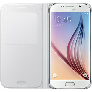 Фото товара Samsung S-View Cover книжка с окошком для Galaxy S6 Edge (белый)