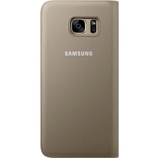 Фото товара Samsung S-View Cover книжка с окошком для Galaxy S7 Edge (EF-CG935PFEGRU, золотой)